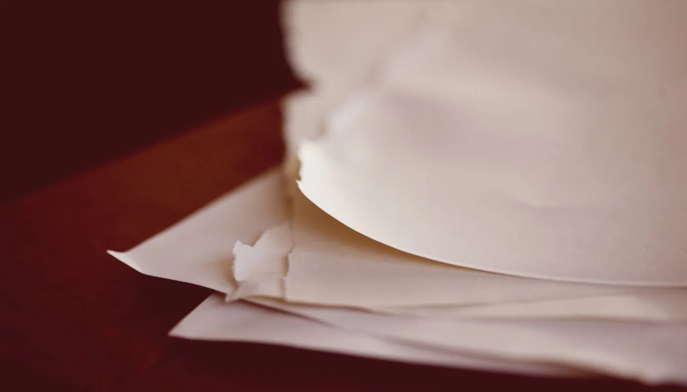 Close-up of folded white paper towel sheets